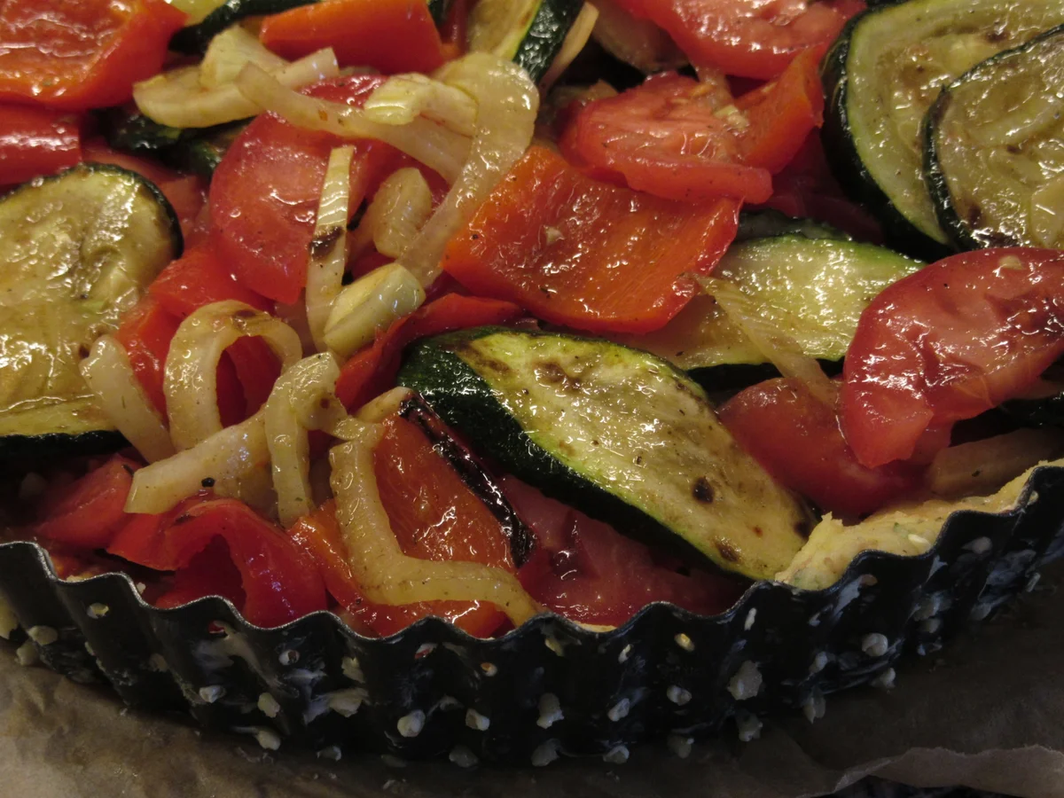 Pikantes Backen:  Gemüse-Quiche - Rezept - Bild Nr. 17425