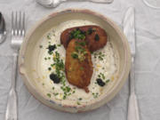 Pomme Dauphine auf Saurer Sahne mit Balsamico Caviar - Rezept - Bild Nr. 2