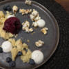 Blaubeersorbet mit Joghurtcreme und Schokoerde - Rezept - Bild Nr. 17420