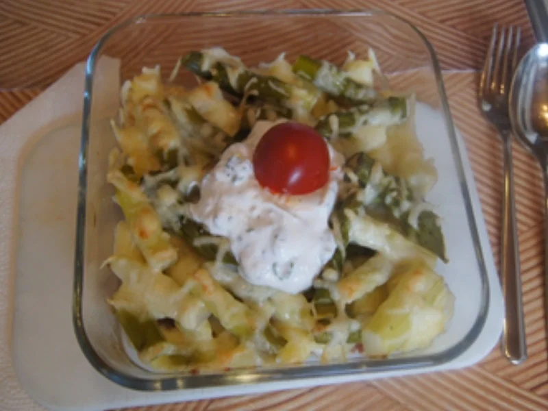 Grüner Spargel-Kartoffel-Schinken-Auflauf - Rezept - Bild Nr. 2