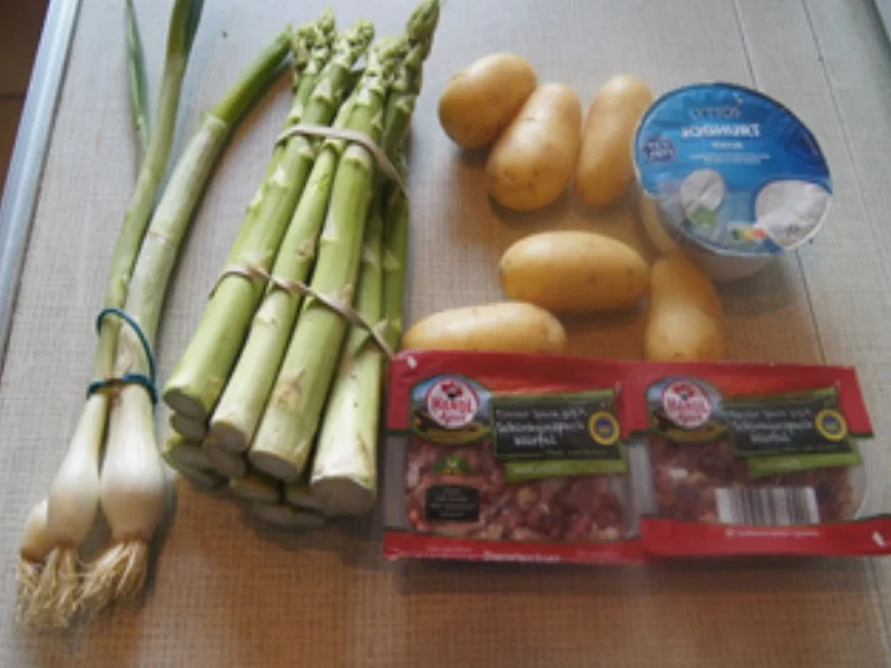 Grüner Spargel-Kartoffel-Schinken-Auflauf - Rezept - Bild Nr. 3