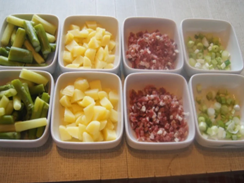 Grüner Spargel-Kartoffel-Schinken-Auflauf - Rezept - Bild Nr. 7