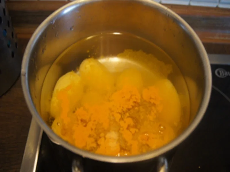 Spargel mit Crème-Fraîche-Schnittlauch-Sauce, Schnitzel und Rosmarin Bratdrillingen - Rezept - Bild Nr. 17432