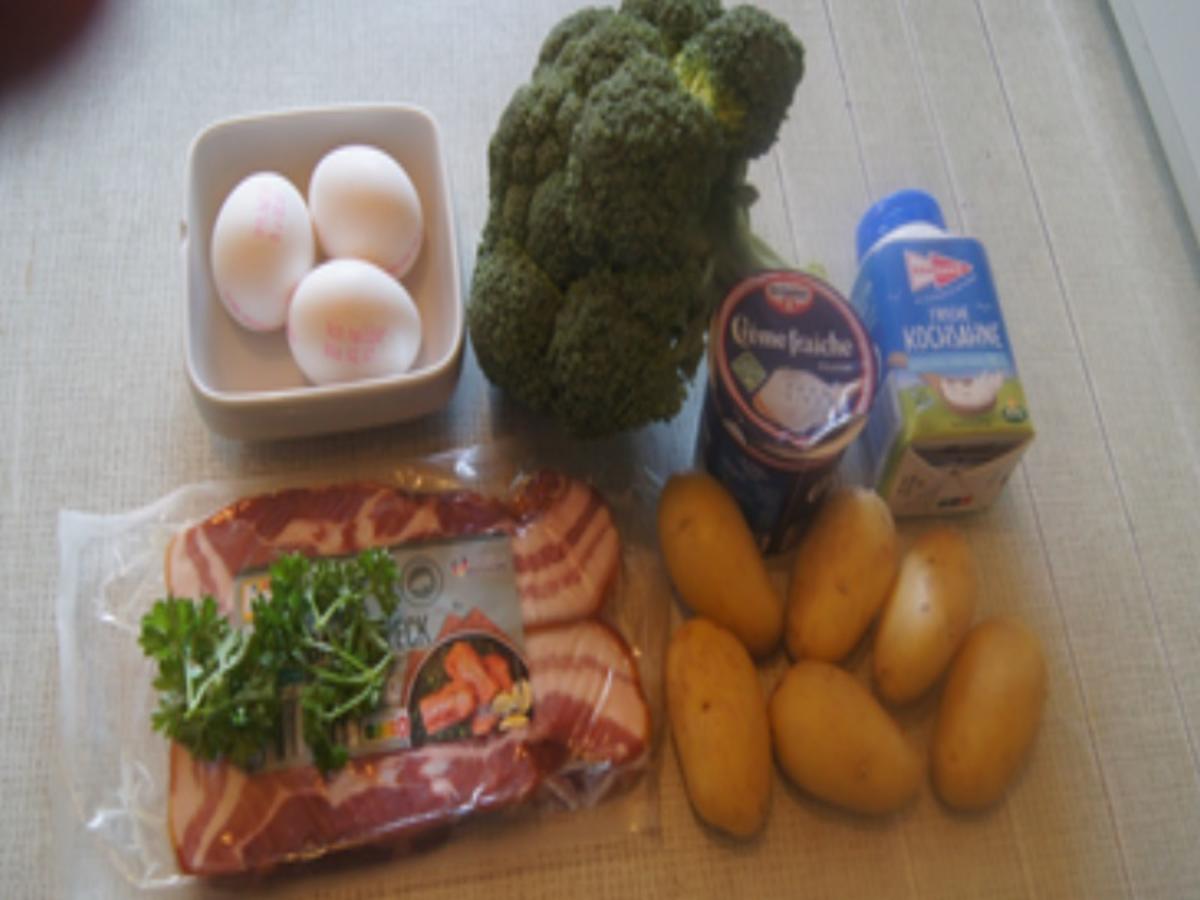 Eier-Bauchspeck-Brokkoli-Ragout mit Pellkartoffeln - Rezept - Bild Nr. 17423