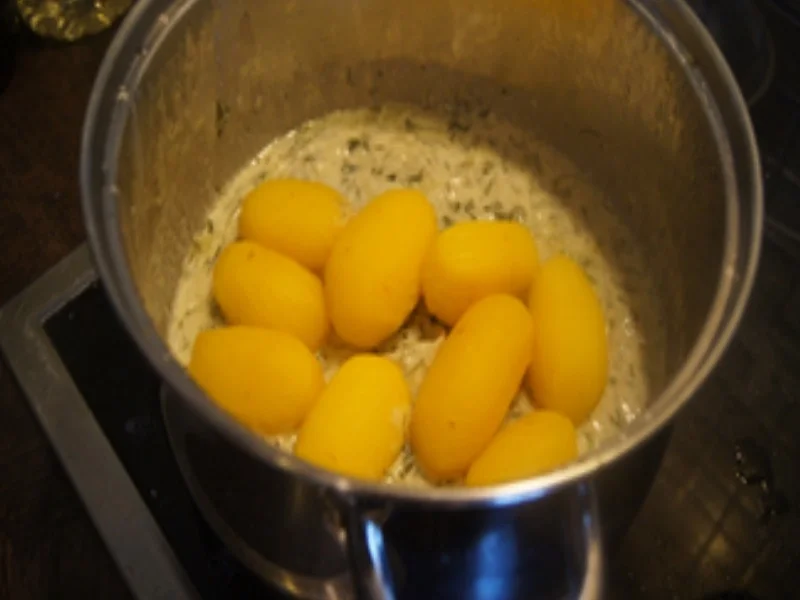 Spargel mit Schollenfilet und Rahm-Drillingen - Rezept - Bild Nr. 15