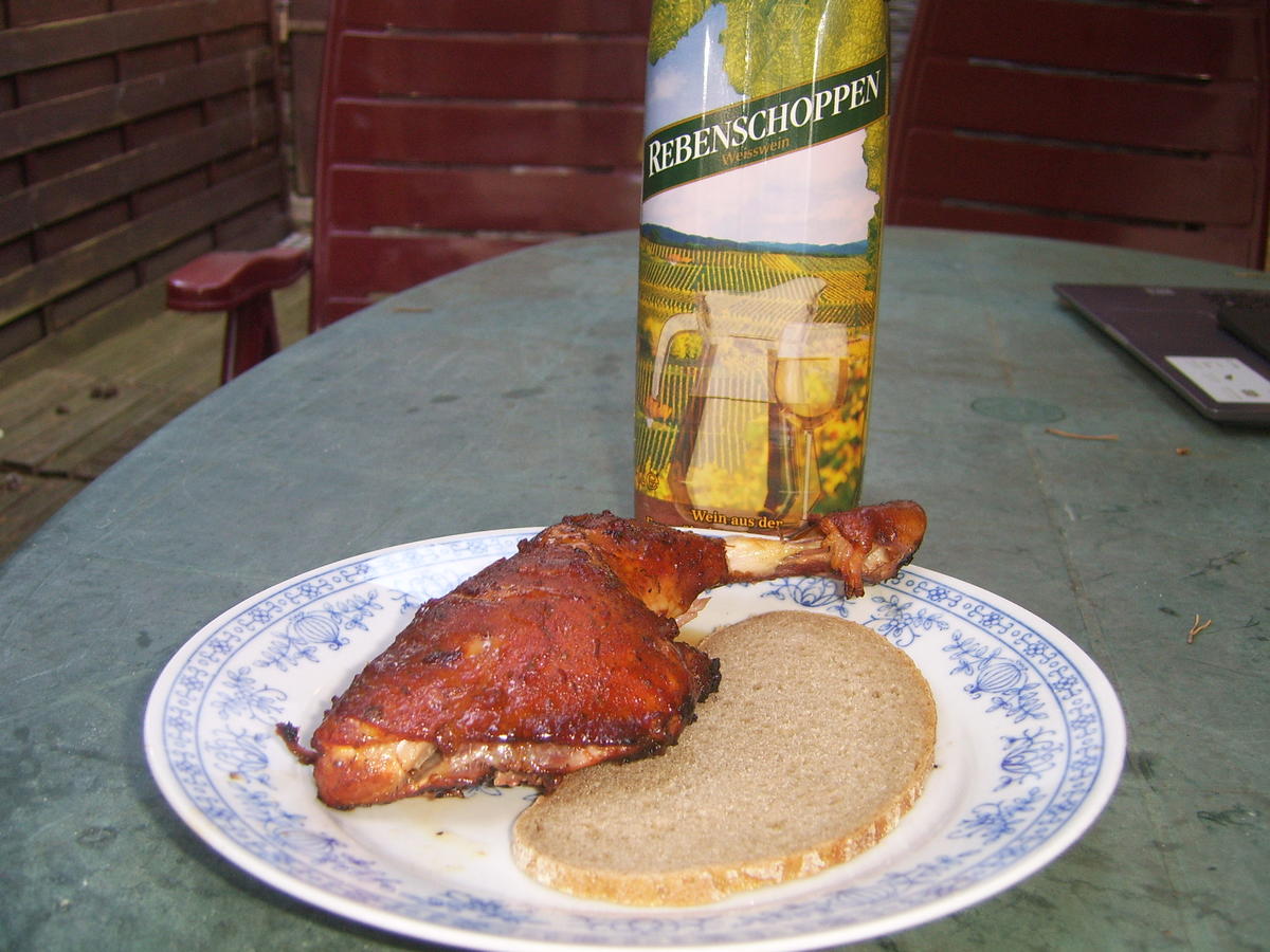 Geräucherte Hühnerkeule - Rezept - Bild Nr. 2