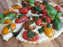 Frischkäse-Tomaten-Tarte - Rezept - Bild Nr. 17444