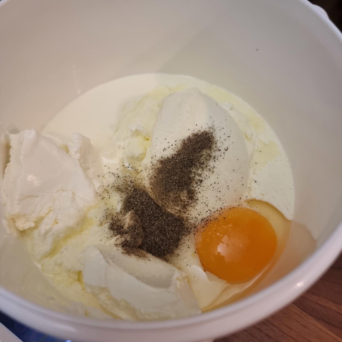 Frischkäse-Tomaten-Tarte - Rezept - Bild Nr. 17449
