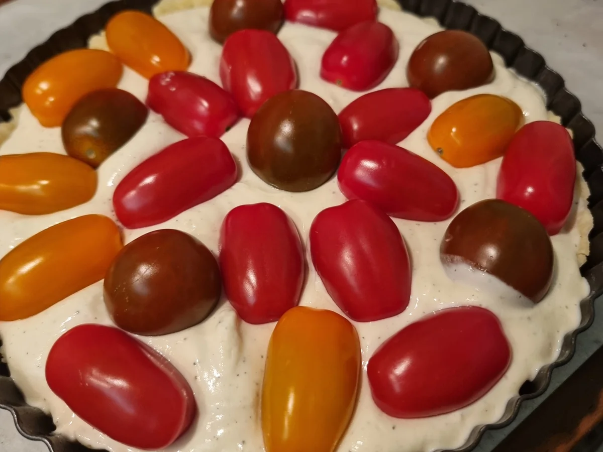 Rezept: Frischkäse-Tomaten-Tarte Bild Nr. 17453 Frischkäse-Tomaten-Tarte - Rezept - Bild Nr. 17453