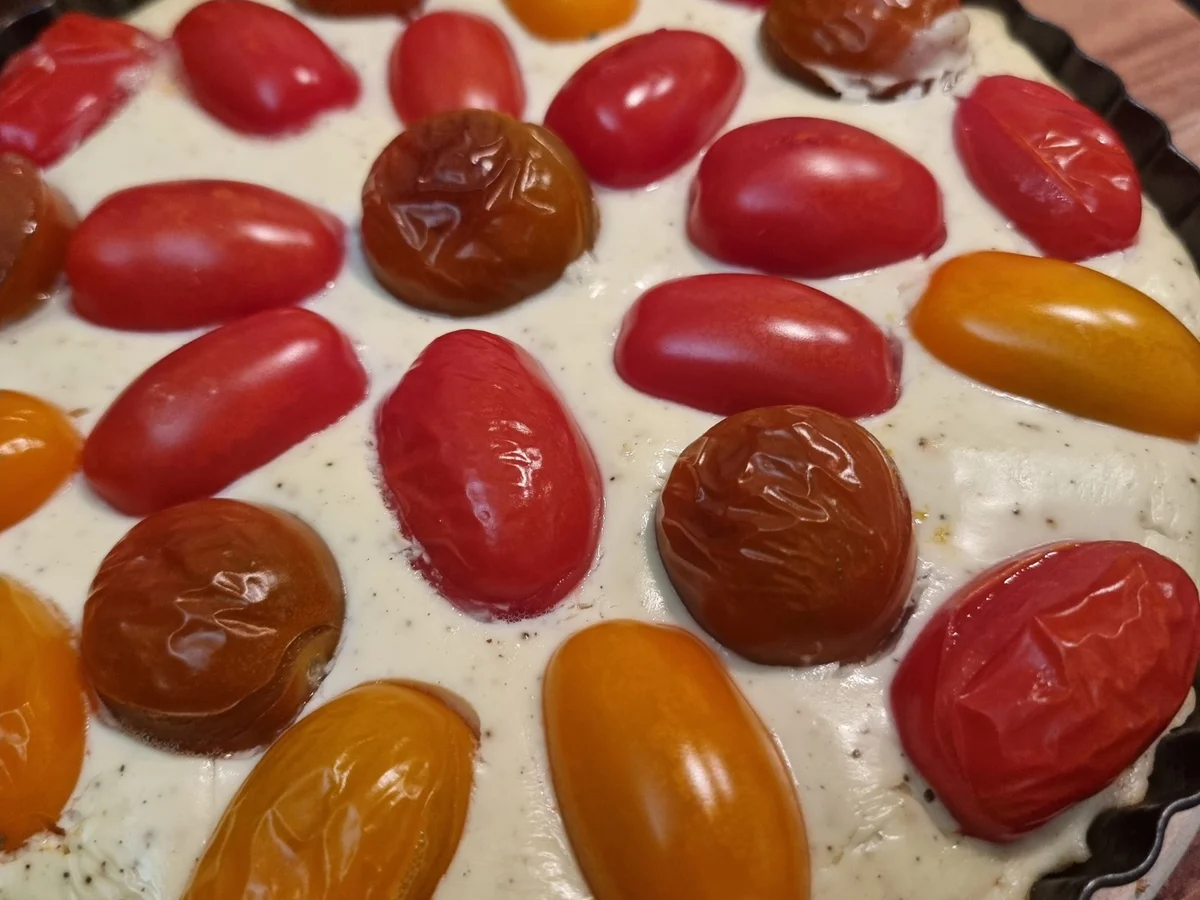 Rezept: Frischkäse-Tomaten-Tarte Bild Nr. 17454 Frischkäse-Tomaten-Tarte - Rezept - Bild Nr. 17454