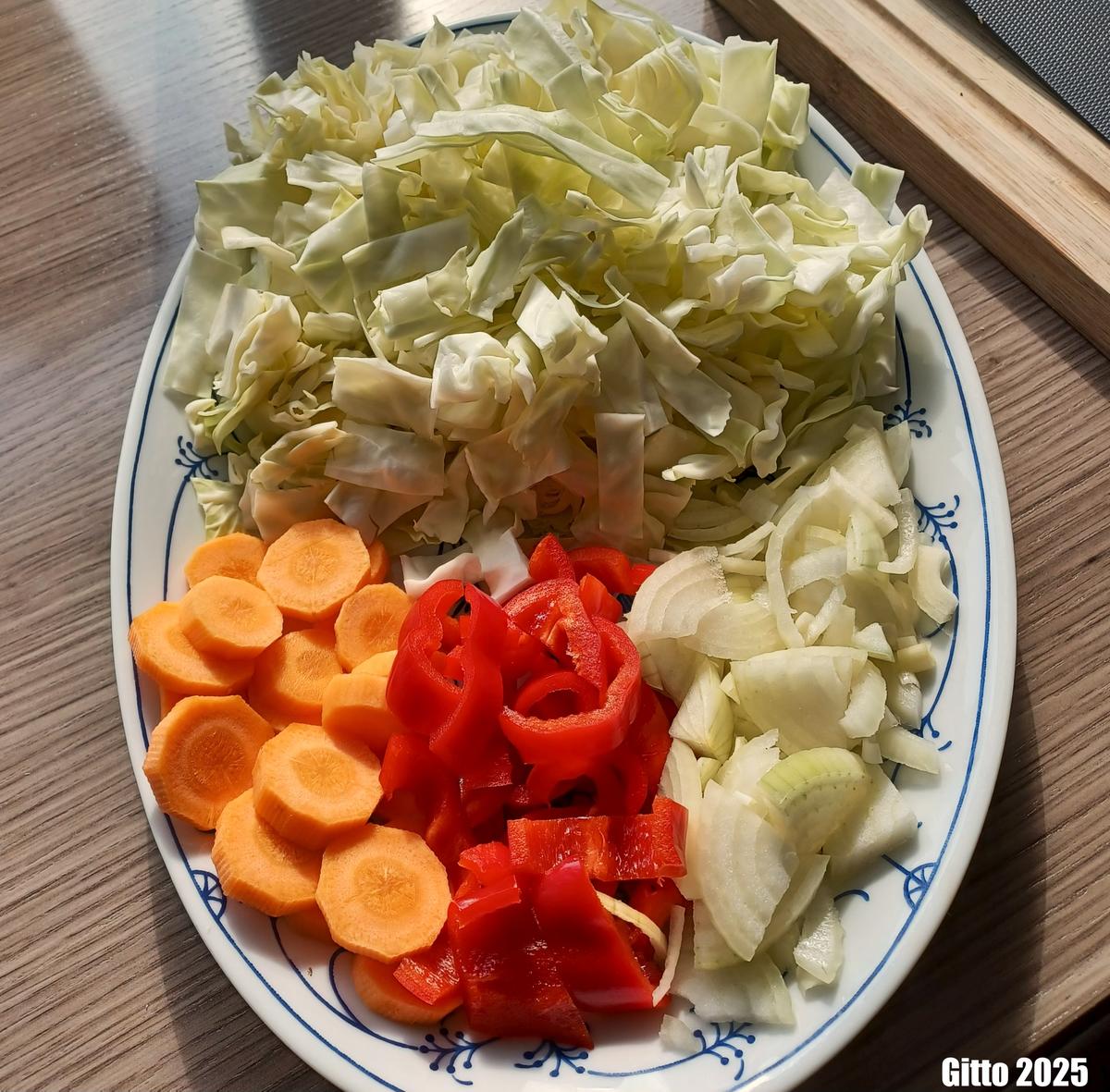 Spitzkohlpfanne mit Gnocchi - Rezept - Bild Nr. 17445