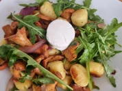 Gebratene Gnocchi mit Pfifferlingen und Ziegenkäse - Rezept - Bild Nr. 17444