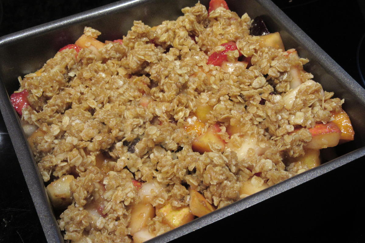 Vollkost: Obstsalat-Crumble - Rezept - Bild Nr. 17451