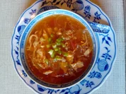 Asiatische Hühnersuppe mit Hähnchenfleisch, Tomaten, Eiern und Glasnudeln - Rezept - Bild Nr. 2