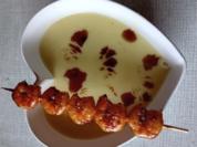 Samtige Kartoffelsuppe mit Garnelenspieß - Rezept - Bild Nr. 17455