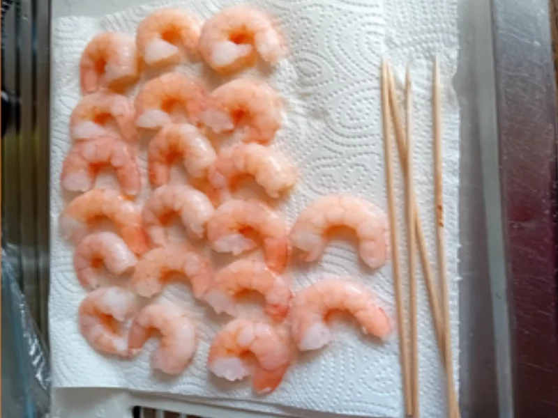 Rezept: Samtige Kartoffelsuppe mit Garnelenspieß Bild Nr. 17463 Samtige Kartoffelsuppe mit Garnelenspieß - Rezept - Bild Nr. 17463