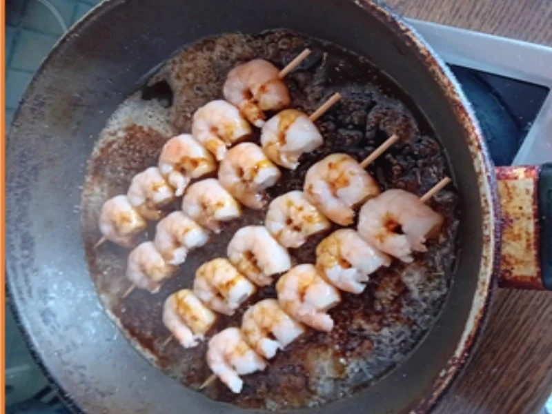 Rezept: Samtige Kartoffelsuppe mit Garnelenspieß Bild Nr. 17467 Samtige Kartoffelsuppe mit Garnelenspieß - Rezept - Bild Nr. 17467