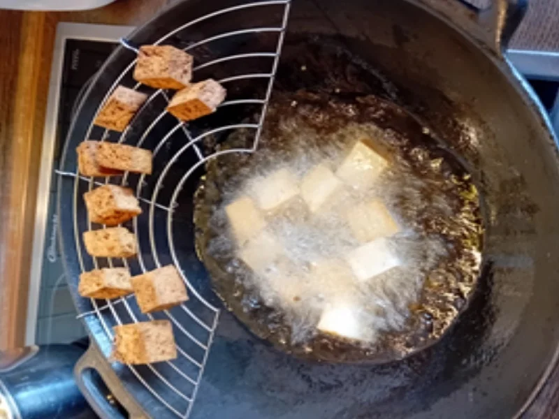 Wok mit Gemüsemix, Glasnudeln, Tofu und Jasmin-Reis - Rezept - Bild Nr. 6