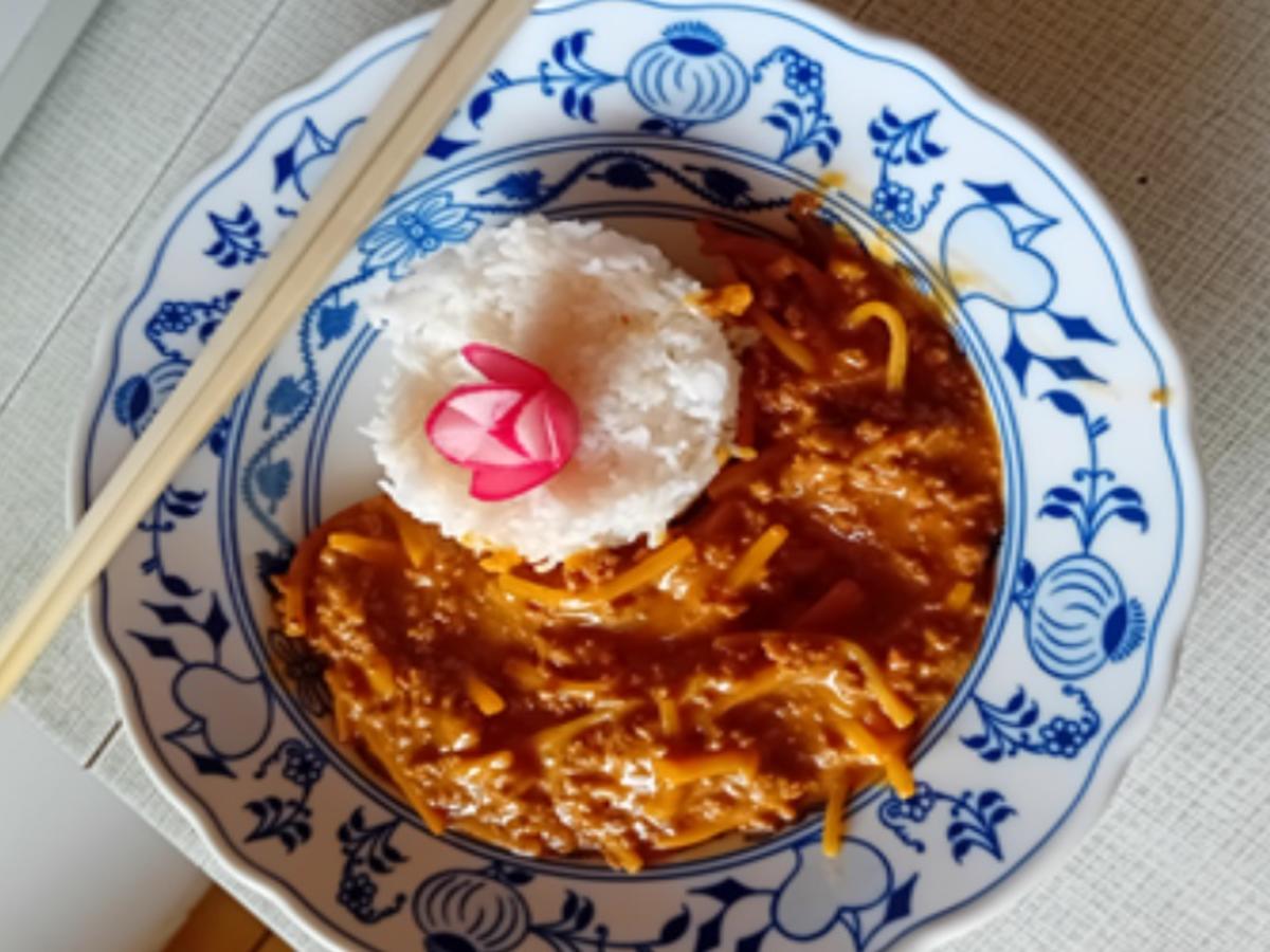 Hackfleisch-Bambus-Curry mit Basmatireis - Rezept - Bild Nr. 2