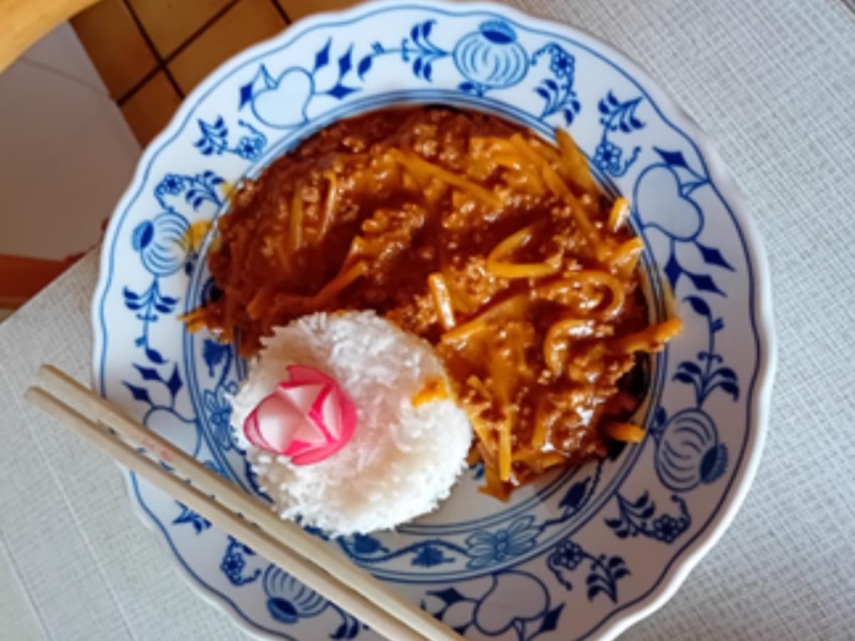 Hackfleisch-Bambus-Curry mit Basmatireis - Rezept - Bild Nr. 12