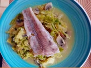 Seelachsfilet auf Wirsingbett - Rezept - Bild Nr. 17455