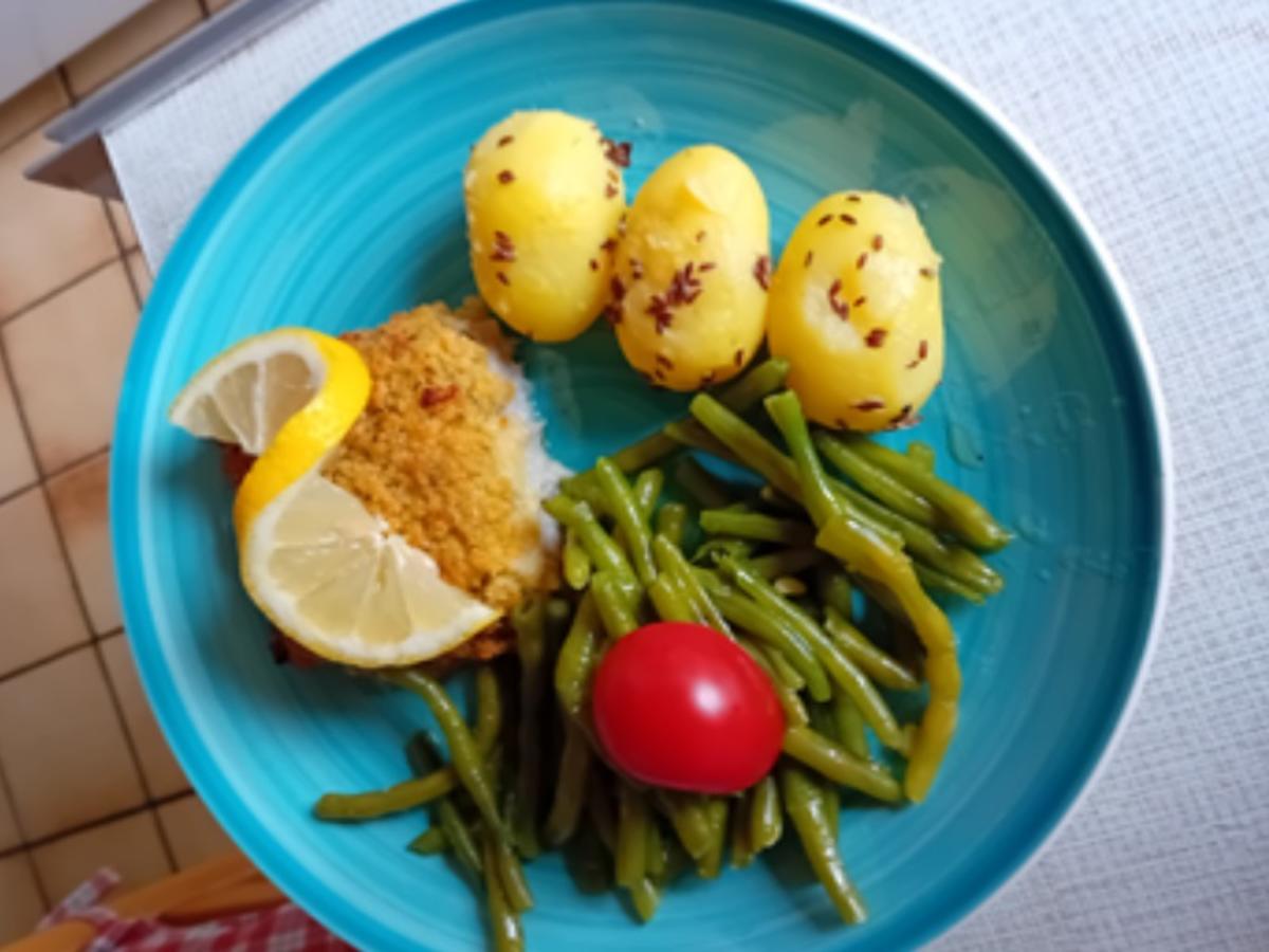 Schlemmer-Filet mit Butter-Buschbohnen und Kümmel-Pellkartoffeln - Rezept - Bild Nr. 9