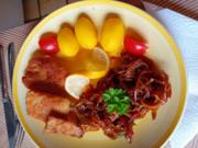 Alaska-Seelachsfilet gebraten mit Gemüsemix asiatischer Art und Drillingen - Rezept - Bild Nr. 17455