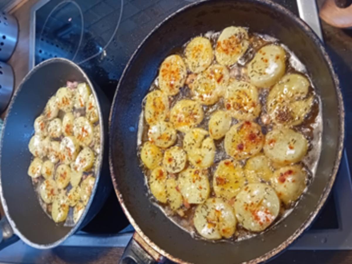 Heringsfilets in Sahnesauce mit herzhaften Bratkartoffeln und Gewürzgurke - Rezept - Bild Nr. 12