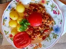 Tomaten mit pfannengerührten Eiern und Mini-Pellkartoffeln - Rezept - Bild Nr. 2