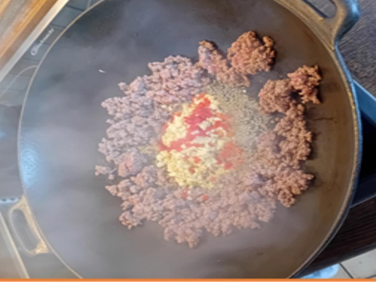 Curry-Rinderhackfleisch-Paprika-Zwiebel-Wok mit Basmatireis - Rezept - Bild Nr. 7