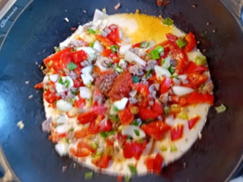 Curry-Rinderhackfleisch-Paprika-Zwiebel-Wok mit Basmatireis - Rezept - Bild Nr. 10