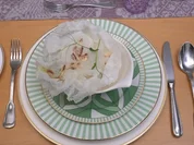 Bouillon Zézette mit Champignons und Erbsenschoten - Rezept - Bild Nr. 17457