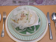 Bouillon Zézette mit Champignons und Erbsenschoten - Rezept - Bild Nr. 17457