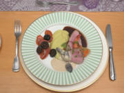 Kalbsfilet mit Lauchpüree, Vanillekarotten und Gebirgsgarnelen - Rezept - Bild Nr. 17457