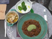 Lammeintopf in der Tajine mit Couscous und Sauerrahm-Gurkensalat - Rezept - Bild Nr. 17466