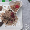 Kastanienschnitte mit Preiselbeeren und Kastanieneis - Rezept - Bild Nr. 17466