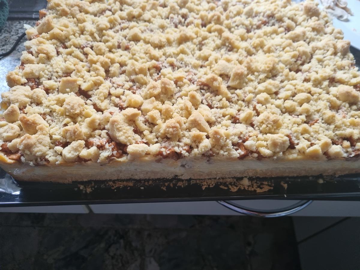 Apfel-Quark-Puddingkuchen mit Streusel - Rezept - Bild Nr. 17466