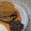 Terrine aus gegrilltem Gemüse mit Manchegocrème, Tapenade und Rouille, dazu Gewürzbaguet - Rezept - Bild Nr. 17466
