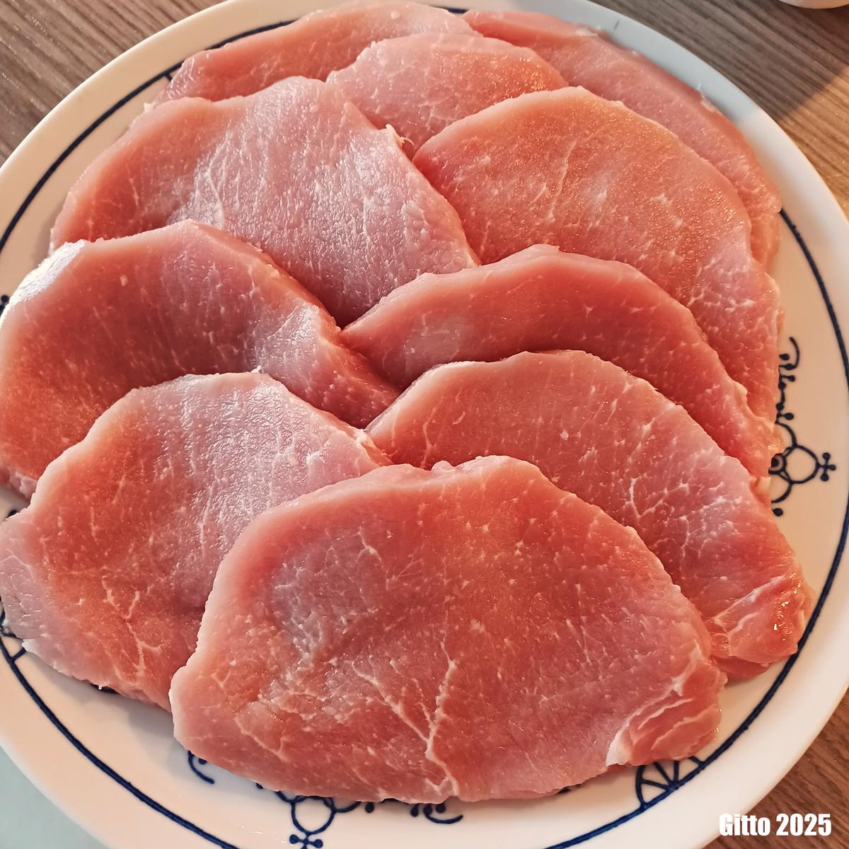 Kartoffelauflauf mit Schweinerücken , Champignons und Zwiebeln - Rezept - Bild Nr. 17471
