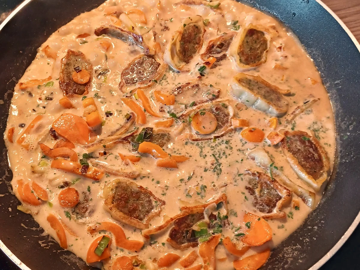 Maultaschenpfanne mit viel Gemüse - Rezept - Bild Nr. 17471