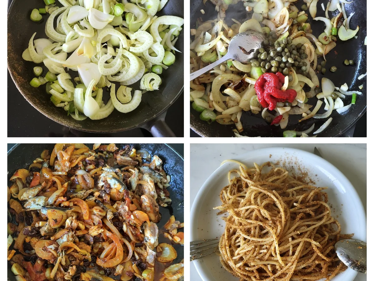 Rezept: Spaghetti con sarde Bild Nr. 5 Spaghetti con sarde - Rezept - Bild Nr. 5