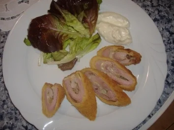 Flamenquin Casero ( Schinken-Fleisch-Käseröllchen ) - Rezept