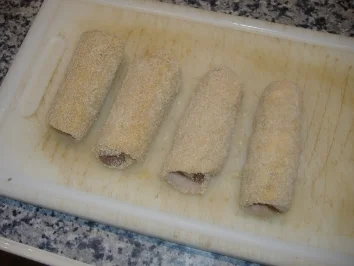 Flamenquin Casero ( Schinken-Fleisch-Käseröllchen ) - Rezept - Bild Nr. 4