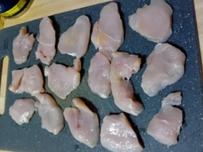 Rezept: Mini-Hähnchenbrustfilet-Schnitzel mit Sahne-Honig-Möhren und Drillingen Bild Nr. 4 Mini-Hähnchenbrustfilet-Schnitzel mit Sahne-Honig-Möhren und Drillingen - Rezept - Bild Nr. 4