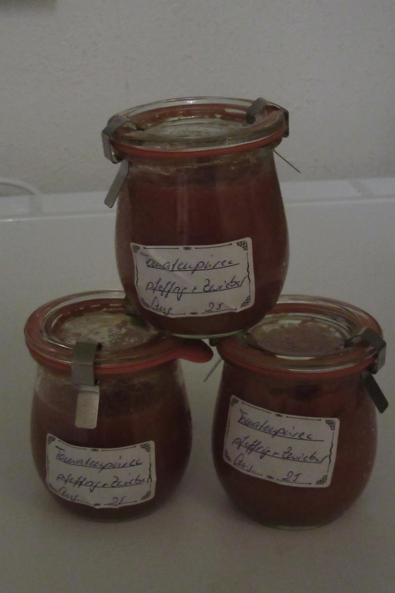 Vorrat: Basis für Tomatensoße - Rezept - Bild Nr. 17486