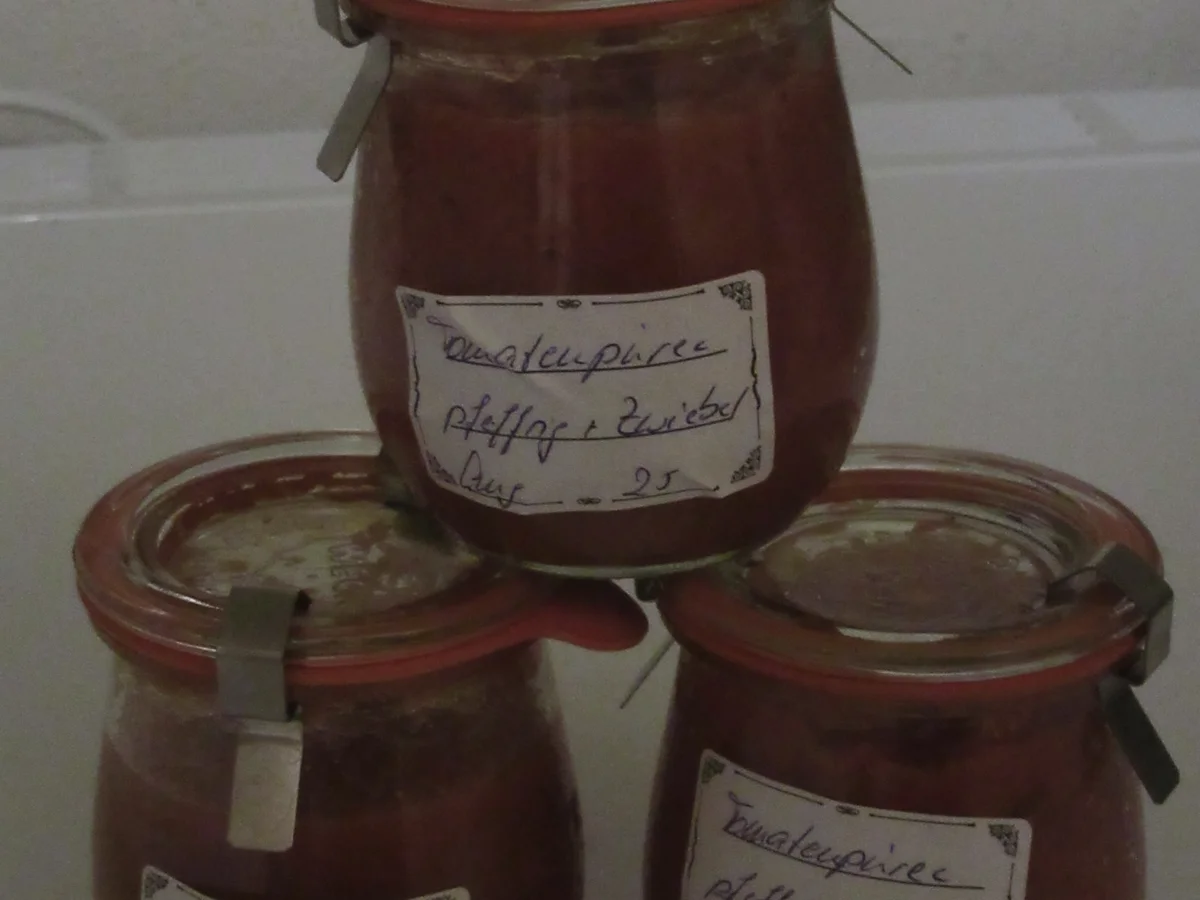 Rezept: Vorrat: Basis für Tomatensoße Bild Nr. 17486 Vorrat: Basis für Tomatensoße - Rezept - Bild Nr. 17486