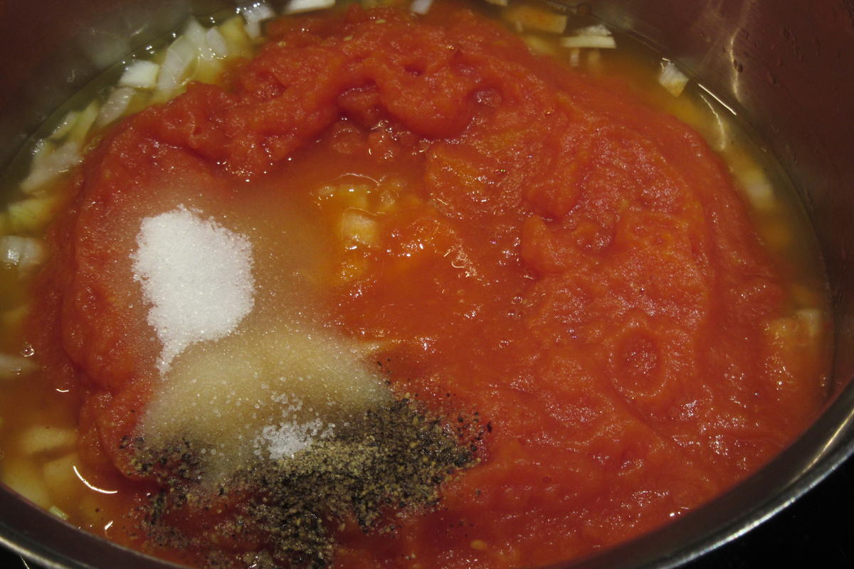 Vorrat: Basis für Tomatensoße - Rezept - Bild Nr. 17494