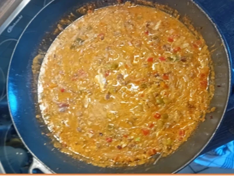 Sichuan Suppeneintopf mit Hackfleisch, Gemüsemix, Glasnudeln und Ei - Rezept - Bild Nr. 12