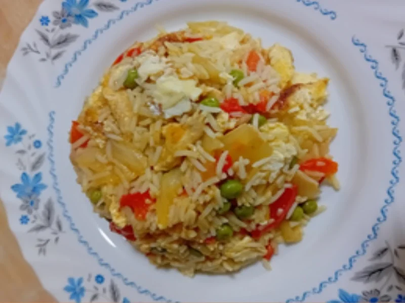 Biryani Masala mit Gemüsemix, Hähnchenfleisch, Ei und Reis - Rezept - Bild Nr. 17513