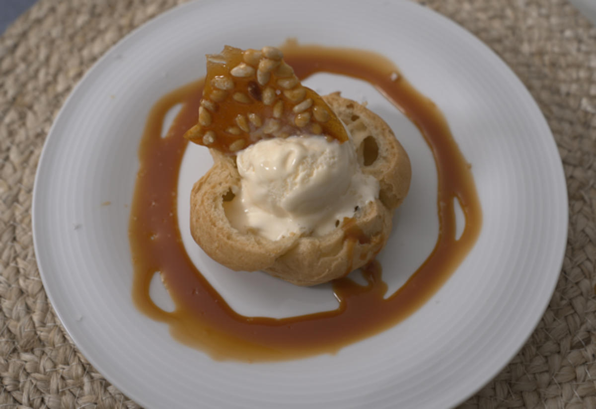 Crema Catalana Eis in Winbeutelnest - Rezept - Bild Nr. 2